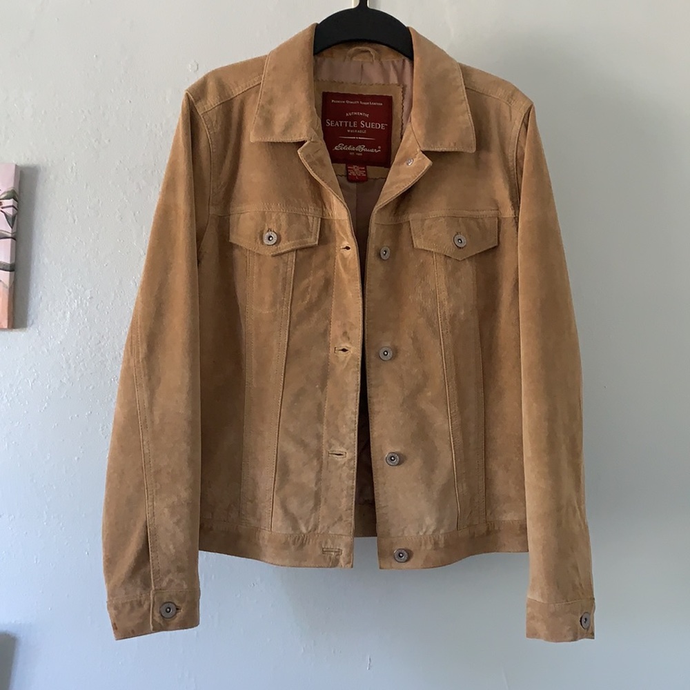 Eddie Bauer Premium Quality Suede Leather Jacket